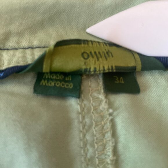 Oilily Women's Olive Green Floral Embroidered Long Skirt Size 34 K14 - Picture 5 of 5